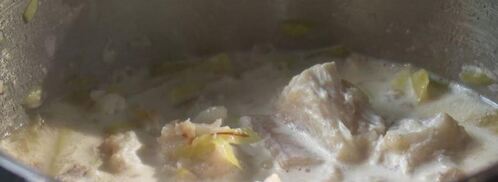 крем-суп из трески с кнелями. Шаг 2