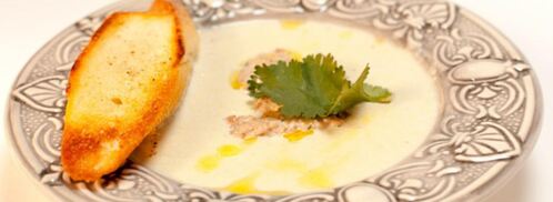 крем-суп из трески с кнелями. Шаг 6