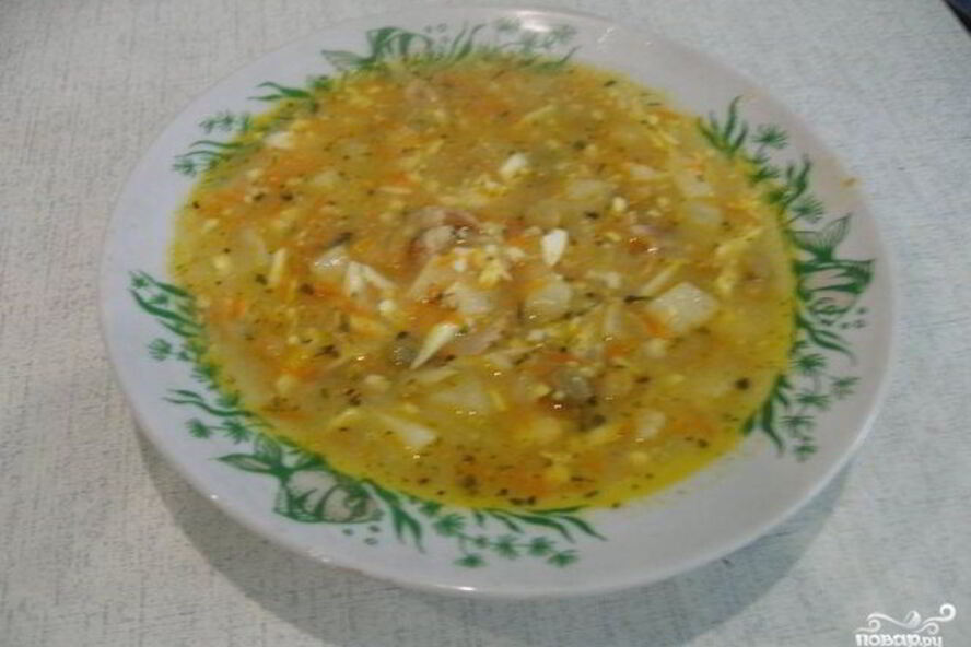 Рецепт куриного супа с зеленым горошком