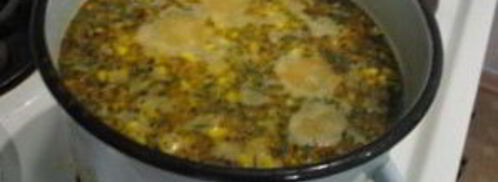 куриный суп с зеленым горошком. Шаг 5