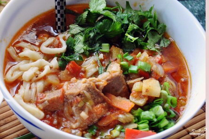 Рецепт лагмана по-узбекски