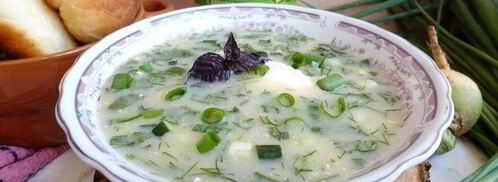 летняя окрошка с репой и пирожками с мясом. Шаг 8