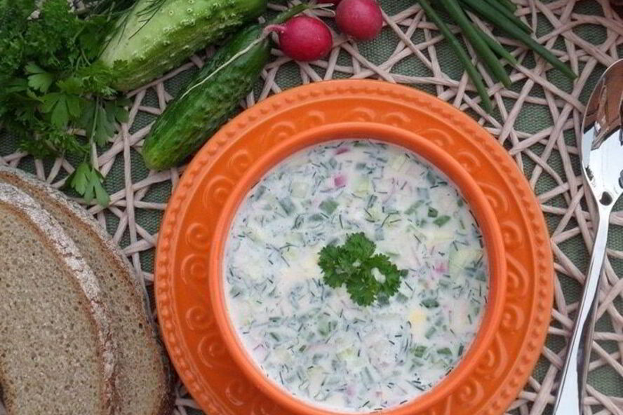 Рецепт окрошки деревенской