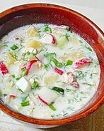 Окрошка днестровская с курицей