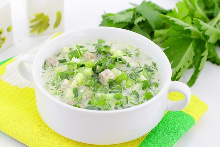 Рецепт окрошки классической на майонезе