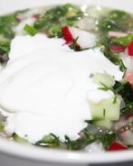 Окрошка на белом квасе