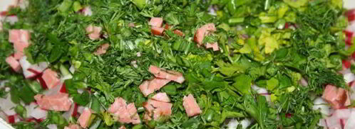 окрошка на белом квасе. Шаг 2