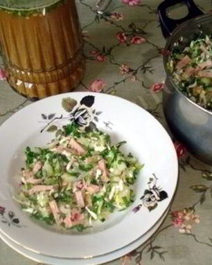 Окрошка на березовом соке