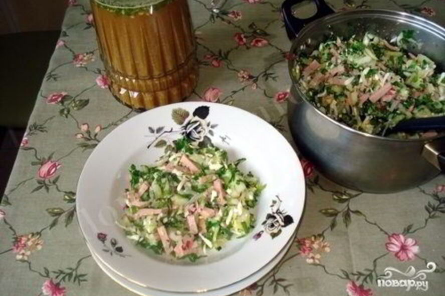 Рецепт окрошки на березовом соке