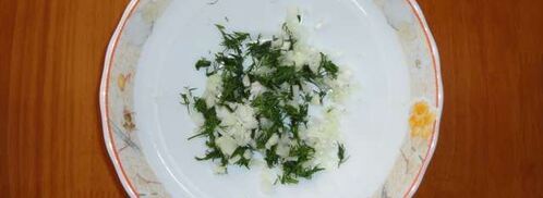 окрошка на бульоне. Шаг 6