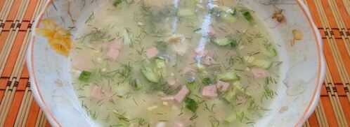 окрошка на бульоне. Шаг 10