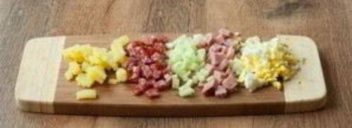 окрошка на минералке и сметане. Шаг 2