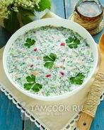 Окрошка на сметане