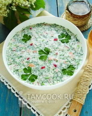 Окрошка на сметане