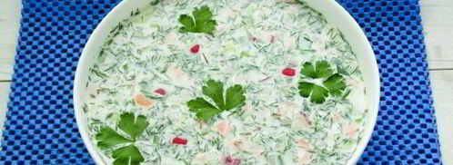 окрошка на сметане. Шаг 11