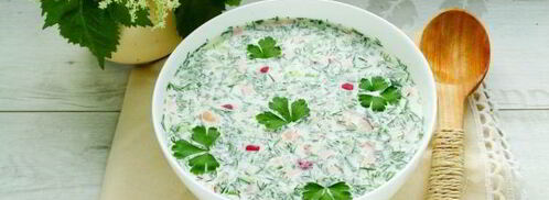 окрошка на сметане. Шаг 12