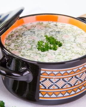 Окрошка на сыворотке