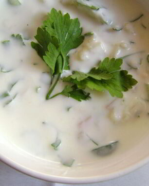 Окрошка на воде с уксусом