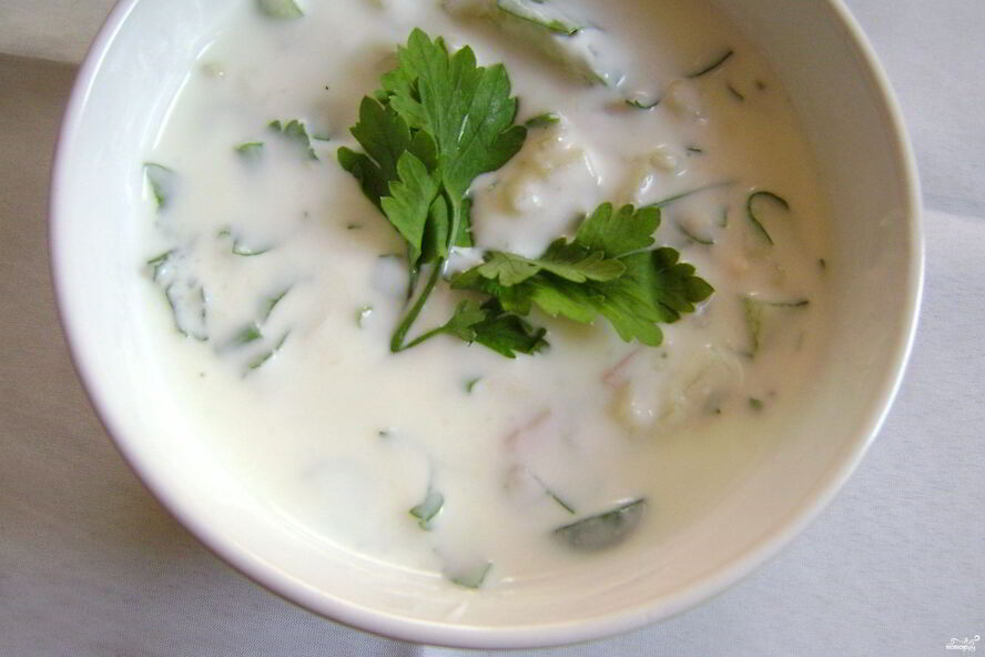 Рецепт окрошки на воде с уксусом