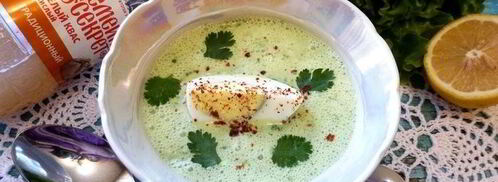 окрошка по-болгарски с яйцами. Шаг 7