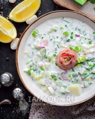 Окрошка с рыбой