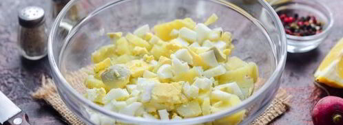 окрошка с рыбой. Шаг 6