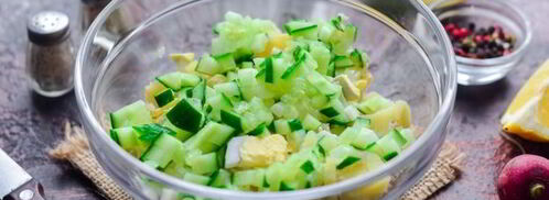 окрошка с рыбой. Шаг 7