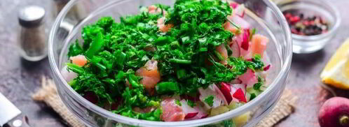 окрошка с рыбой. Шаг 10