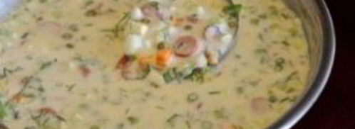 окрошка с сосисками. Шаг 5