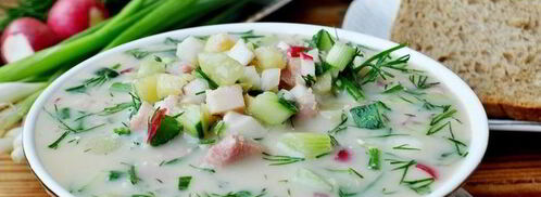 окрошка сборная мясная в ледяной чаше. Шаг 9