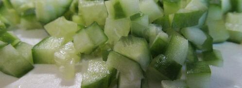 постная окрошка на квасе. Шаг 5