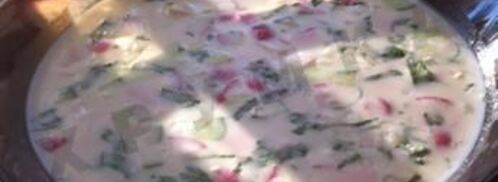 сельдереевая окрошка на кефире. Шаг 6