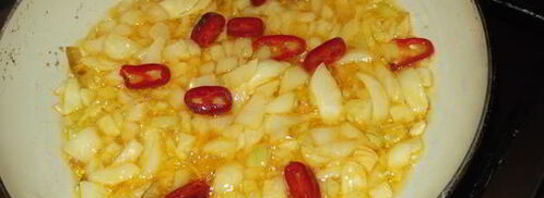 острый суп со стручковой фасолью. Шаг 2