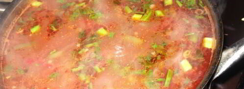 острый суп со стручковой фасолью. Шаг 6