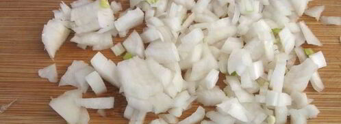 итальянский овощной суп с пастой и зеленым горошком. Шаг 5