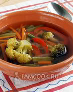 Легкий овощной суп