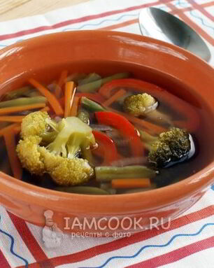 Легкий овощной суп
