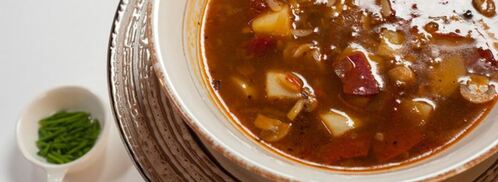 минестроне с грибами и колбасками чорисо. Шаг 5