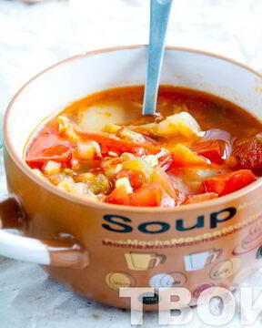 Овощной диетический суп