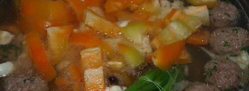 овощной суп с фрикадельками диетический. Шаг 5