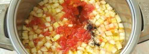 овощной суп с кабачками и помидорами. Шаг 4