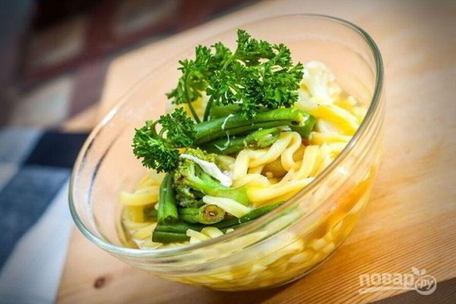 Рецепт овощного супа с лапшой