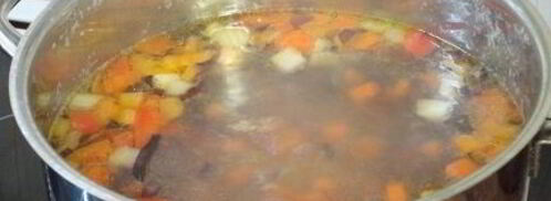 овощной суп с сырными шариками. Шаг 6