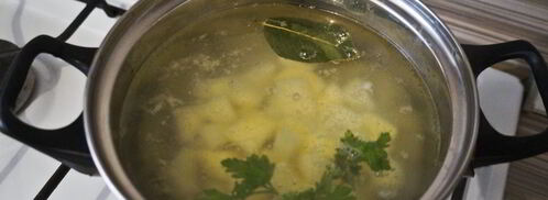 овощной суп с зеленым горошком. Шаг 4