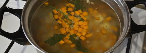 овощной суп с зеленым горошком. Шаг 6