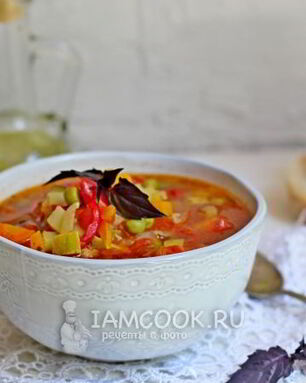 Овощной томатный суп