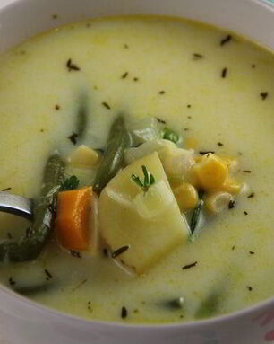 Североамериканский овощной суп Суккоташ