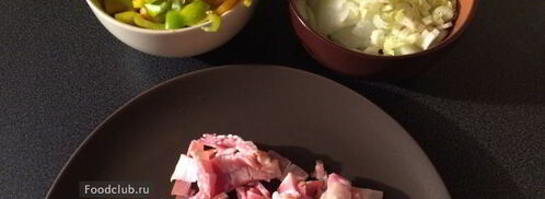 суп минестроне с беконом и стручковой фасолью. Шаг 2