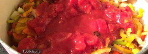 суп минестроне с беконом и стручковой фасолью. Шаг 5