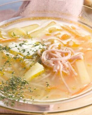 Рассольник ленинградский с перловой крупой